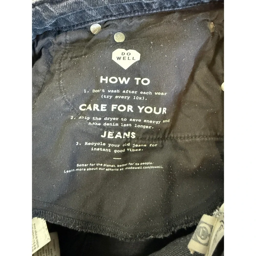 Madewell The Curvy Perfect Vintage Jean‎ Black Denim Womens Sz 28 High Rise